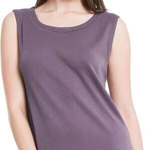 Alexander Del Rossa 100% Cotton Knit Nightgown –Long Sleeveless Sleep Dress –2X